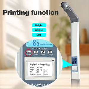 Balance de hauteur et de poids corporelle, appareil médical électronique pour adulte, équipement de mesure de la graisse corporelle, 200kg - Product Image 4