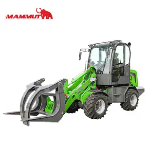 MAMMUT wl12 1 ton yükleme ağır makine tarım ön tekerlekli yükleyici ile çim biçme makinesi