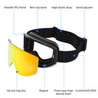 Vente directe d'usine personnalisation lunettes de ski pour enfants et jeunes lunettes de ski anti-buée anti-buée lunettes de ski de neige en plein air