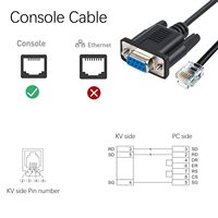 Cable de Programación Convertidor Serial DB9 a RJ11 con Chip FTDI para PLC Keyence, Conexión de PC, Comunicación (DB9 a RJ11(6P6C))