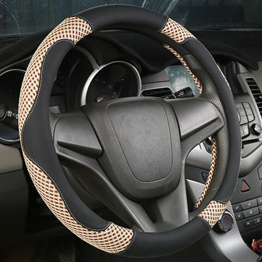 Product Summary: Renhong SWC-M02 Leather Ice Silk Anti-Slip Car Steering Wheel Cover