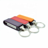 Clé USB 2.0 en cuir PU personnalisée OEM, nouveau cadeau promotionnel d'entreprise, emballée, 16 Go/32 Go/64 Go, pour la vente en gros