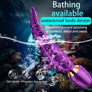 Vibratore a Forma di Tentacolo di Polpo con 9 Modalità di Vibrazione a 360 Gradi ° Giocattoli per Adulti per Coppie con Funzioni di Massaggio Vaginale, Anale e dei Capezzoli - Product Image 2