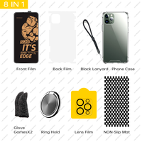 Ensemble de protection d'écran en verre trempé 8 en 1 pour Iphone 11 12 13 14 Pro Max