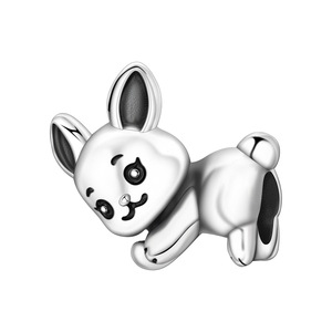 Accesorio colgante original, lindo y versátil para pulseras DIY, hecho de latón blanco con diseño de oso, panda, elefante y conejo. - Product Image 6