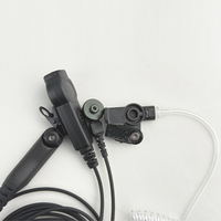 Casque radio bidirectionnel MOTOROLA PMLN8343 avec tubes auriculaires conducteurs transparents pour talkie-walkie R7 FKP R7 NKP R7A