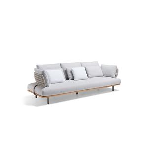 Mobilier d'extérieur moderne <span class=keywords><strong>de</strong></span> luxe pour le <span class=keywords><strong>jardin</strong></span> <span class=keywords><strong>salon</strong></span> d'été ensembles <span class=keywords><strong>de</strong></span> meubles en teck corde tressée tissage canapé en <span class=keywords><strong>bois</strong></span> <span class=keywords><strong>de</strong></span> teck - Product Image 3