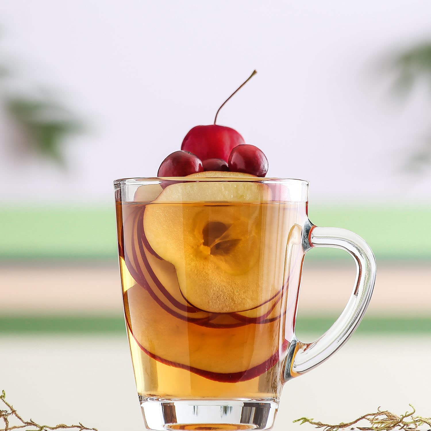 Glass Coffee Mugs for Hot Beverages Clear Coffee Mug with Handle 9 oz Glass Latte Mug