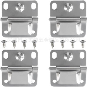 Coleman Stainless Steel Hinge Kit 4-Piece Set For Refrigerators And Freezers Rust Resistant Cooler Box Replacement Parts - Product Image 1