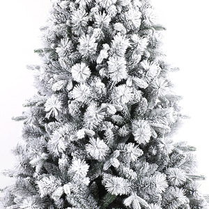 Sapin <span class=keywords><strong>de</strong></span> <span class=keywords><strong>Noël</strong></span> floqué style neige tombante, décor <span class=keywords><strong>de</strong></span> scène flocon <span class=keywords><strong>de</strong></span> neige pour paysage hivernal, village enneigé et <span class=keywords><strong>marché</strong></span> <span class=keywords><strong>de</strong></span> <span class=keywords><strong>Noël</strong></span> - Product Image 4