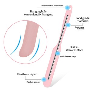 Spatule multifonctionnelle tout-en-un en silicone de qualité alimentaire, résistante à la chaleur, facile à nettoyer, racloir de pâtisserie, couteau à beurre épaissi pour crème - Product Image 4