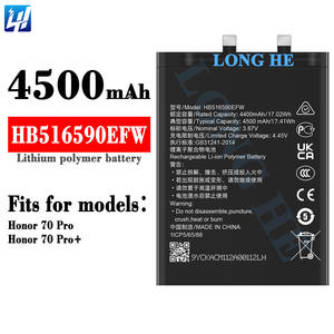 Batterie HB516590EFW de haute qualité 4500mAh <span class=keywords><strong>pour</strong></span> les téléphones Huawei Honor 70 <span class=keywords><strong>Pro</strong></span> et Honor 70 <span class=keywords><strong>Pro</strong></span>+ - Product Image 2