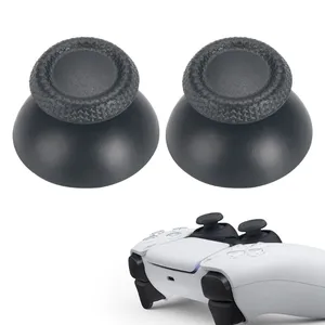 Black Mushroom Gamepad Analog Thumbstick for PlayStation 5 <strong>PS5</strong> <strong>Controller</strong> Thumb Stick Joystick Cap <strong>Case</strong> Cover High Quality - Product Image 1