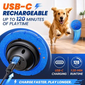 Factory Custom Durable Eco-Friendly Rechargeable Exercise <b>Ball</b> <b>Dog</b> Toy Shell Touch Sensors-Modern Soft Toy New Year Christmas - Product Image 5