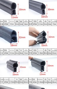 EPDM C-Shape Foam Rubber Weatherstrip | Door &amp; Window <strong>Sealing</strong> Strip for Auto <strong>Cabin</strong> &amp; Vehicle Body - Product Image 6