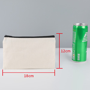 Trousse de <span class=keywords><strong>maquillage</strong></span> en toile personnalisée à la mode avec motif <span class=keywords><strong>licorne</strong></span> mignon, étui à crayons à fermeture éclair, style bonbon pour les filles, logo personnalisé - Product Image 5