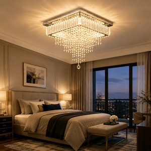 Modern <b>Light</b> Luxury Led Crystal Dimmable Ceiling <b>Light</b> for <b>Corridor</b> Bedroom Entrance Hall Hallway <b>Light</b> - Product Image 2