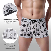 Pour CareuoKin 2025 nouveau Design hommes durable mi-hauteur Boxer respirant soie microfibre Sport-friendly sous-vêtements en gros Kni