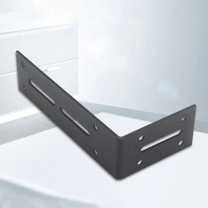 Support mural en acier inoxydable à angle droit 90 degrés de type L, simple face, pour meubles, portes, armoires, écrans, fixation, surface peinte - Product Image 6