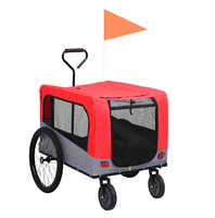 Remorque à vélo et poussette de jogging 2-en-1 pour bébé ou animal de compagnie pour le camping, la marche, la randonnée et le vélo.