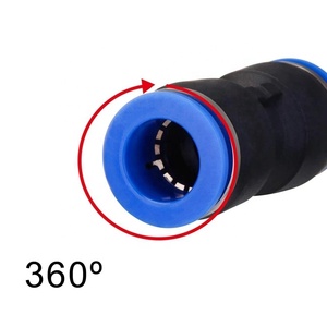 Tube <span class=keywords><strong>pneumatique</strong></span> one touch <span class=keywords><strong>8mm</strong></span>, tuyaux de raccordement femelle, tuyau d'air et d'eau PU droit <span class=keywords><strong>raccord</strong></span> rapide - Product Image 3