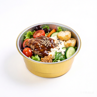 Conteneur en aluminium pour la restauration, barquette jetable en aluminium en vrac, plateau pour buffet d'hôtel, banquet, boîte à lunch en plastique PP de qualité alimentaire, résistante au four