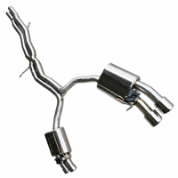 Silencieux d'échappement Catback pour Audi S4 S5 B8 B8.5 3.0T, système d'échappement à soupape électrique, embout en tuyaux SUS304