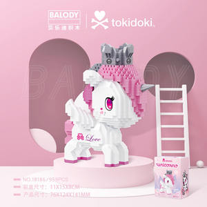 [Venta al por Mayor y Dropshipping] Bloques de Construcción de Plástico ABS con Micropartículas de Unicornio Auténticos, Rompecabezas para Niñas, Regalo, Adorno - Product Image 5