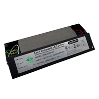 Conducteur LED à tension constante dimmable ETL Listed Triac 0-10V PWM 5 en 1 12V 24V 36V 48V 200W avec boîte de jonction pour bande LED