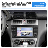 Autoradio MEKEDE avec WiFi, Bluetooth, GPS, FM, Car-play, Android Auto pour Mercedes Benz Classe C W203 C200 C230 C240 C320 C350 2005-2009