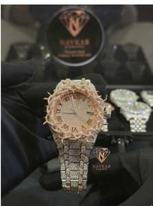 Reloj de Lujo de Plata de Ley 925 con Diamantes Moissanite VVS de la Mejor Calidad para Hombre, Joyería Iced Out, Resistente al Agua, Disponible para la Venta - Product Image 2