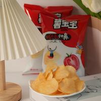 Chips de pommes de terre coupées à la forme originale, saveur tomate, très délicieuses, collations saines, 100% chips de pommes de terre