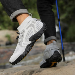 Baskets montantes durables pour hommes, en daim avec semelle intermédiaire en caoutchouc/EVA, motif floral toutes saisons, idéales pour la randonnée et l'alpinisme - Product Image 3