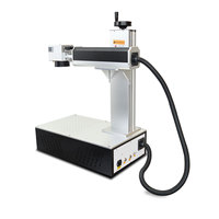 Machine de marquage laser 3D à fibres Voiern avec logiciel de contrôle JCZ, source laser Raycus, refroidissement par air, haute précision, type portique