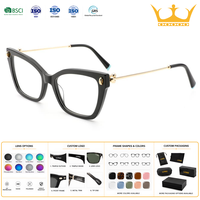 Lunettes de soleil œil-de-chat élégantes et tendance, grand format, en matériaux mixtes, durables, anti-lumière bleue, protection solaire, unisexe, design unique