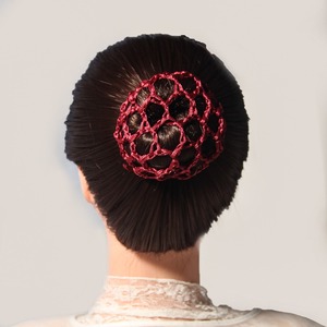 En gros Coloré Élastique Ballet <span class=keywords><strong>Chignon</strong></span> Fait Main Au <span class=keywords><strong>Crochet</strong></span> Résille Polyester Cheveux Snood Net - Product Image 5