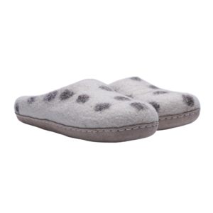 Top Unisex con estilo Merino lana fieltro zapatillas puntos negros hecho a mano cómoda Plantilla de algodón desechable todo el año antideslizante verano - Product Image 3