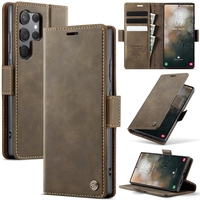 Pour Samsung Galaxy S25 Edge S25 Ultra S24 Plus S23 FE S22 S21 S20 S10 Retro Caseme Magnetic Wallet Case Leather Flip Phone Cover