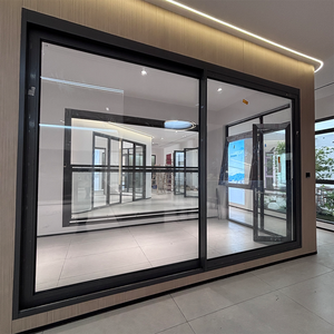 Portes <span class=keywords><strong>coulissantes</strong></span> en alliage d'aluminium sur mesure avec rupture de pont thermique, portes en verre <span class=keywords><strong>suspendues</strong></span> robustes pour balcon et cuisine - Product Image 5