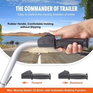 DB 5000lbs capacité de remorquage chariot de remorque électrique 350W 12V roue jockey 22 pieds/min vitesse de déplacement 12 ''-24.8'' pince réglable - Product Image 6