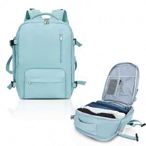 Sac à dos d'ordinateur portable de haute qualité OEM pour collège et école, sac de voyage avec port USB et compartiment à chaussures, fabriqué en usine BSCI - Product Image 4
