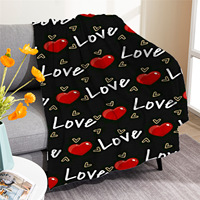 Couverture de serviette de voyage Logo personnalisé Sublimation impression Sherpa polaire flanelle vison bébé jeter couverture de lit