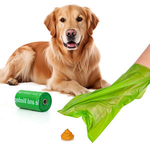 Sacs à déjections pour chiens et chats biodégradables certifiés EN13432, matériau PBAT, compostables, imperméables, durables, étiquette privée - Product Image 1