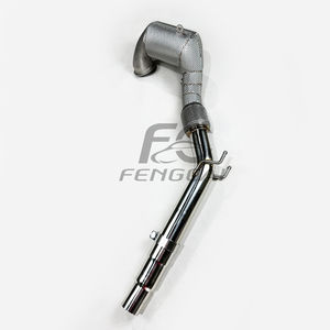 Tuyau d'échappement en acier forgé pour Volkswagen 2013+ VW Golf MK7 MK7.5 GTI 2.0T <span class=keywords><strong>TFSI</strong></span> <span class=keywords><strong>Audi</strong></span> <span class=keywords><strong>A3</strong></span> Downpipe - Product Image 6