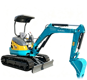 Excavadoras Compactas Usadas Kubota U20 U17-3 con Cabezal de Perforación Giratorio y Cabina Cerrada para Agricultura, Jardinería y Construcción - Product Image 1