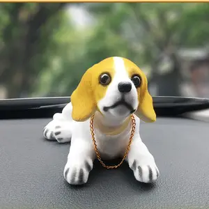 Accessori per cruscotto auto decorazione d'interni Beagle Dog Toys Bobblehead graziosa decorazione di auto per interni auto