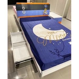 ALAD017-cama individual de dibujos animados para niños y jóvenes, conjunto de dormitorio de madera, <span class=keywords><strong>muebles</strong></span> para dormir - Product Image 3