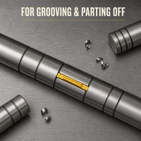 Plaquettes de rainurage et d'égrenage MGMN200-G 2 mm en carbure revêtues PVD avec brise-brisures avancé pour l'usinage de l'acier CNC