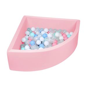 Piscine à balles en mousse à mémoire de forme rose clair en forme d'éventail, équipement souple pour tout-petits et enfants - Prix de gros - Product Image 2