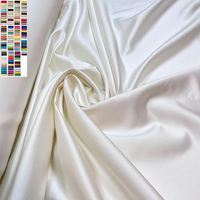 RTS Großhandel Elastic Fabric Material Hochzeits dekoration Stoff Kostenlose Probe Two Way Stretch Satin Stoff
